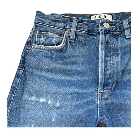 Agolde Riley Straight Leg Jeans  Lowdown Wash 25 - Picture 8 of 12